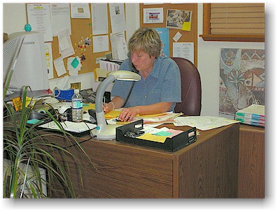 Janeen Erickson-Gould started in October 1994 after years of experience with Wessco Blinds in Seattle and she now efficiently runs our Order Department.