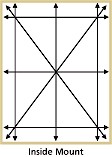Also measure the window on its diagonals. If the two diagonal dimensions are not exactly the same the opening is not square and it may be necessary to specify an outside mount for optimal fit, light control and privacy.