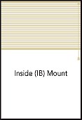 Measure the width inside the window opening at the top, middle and bottom. The top measurement is critical because the headrail must fit! Record the actual dimension of the shortest width to the nearest one eighth of an inch.